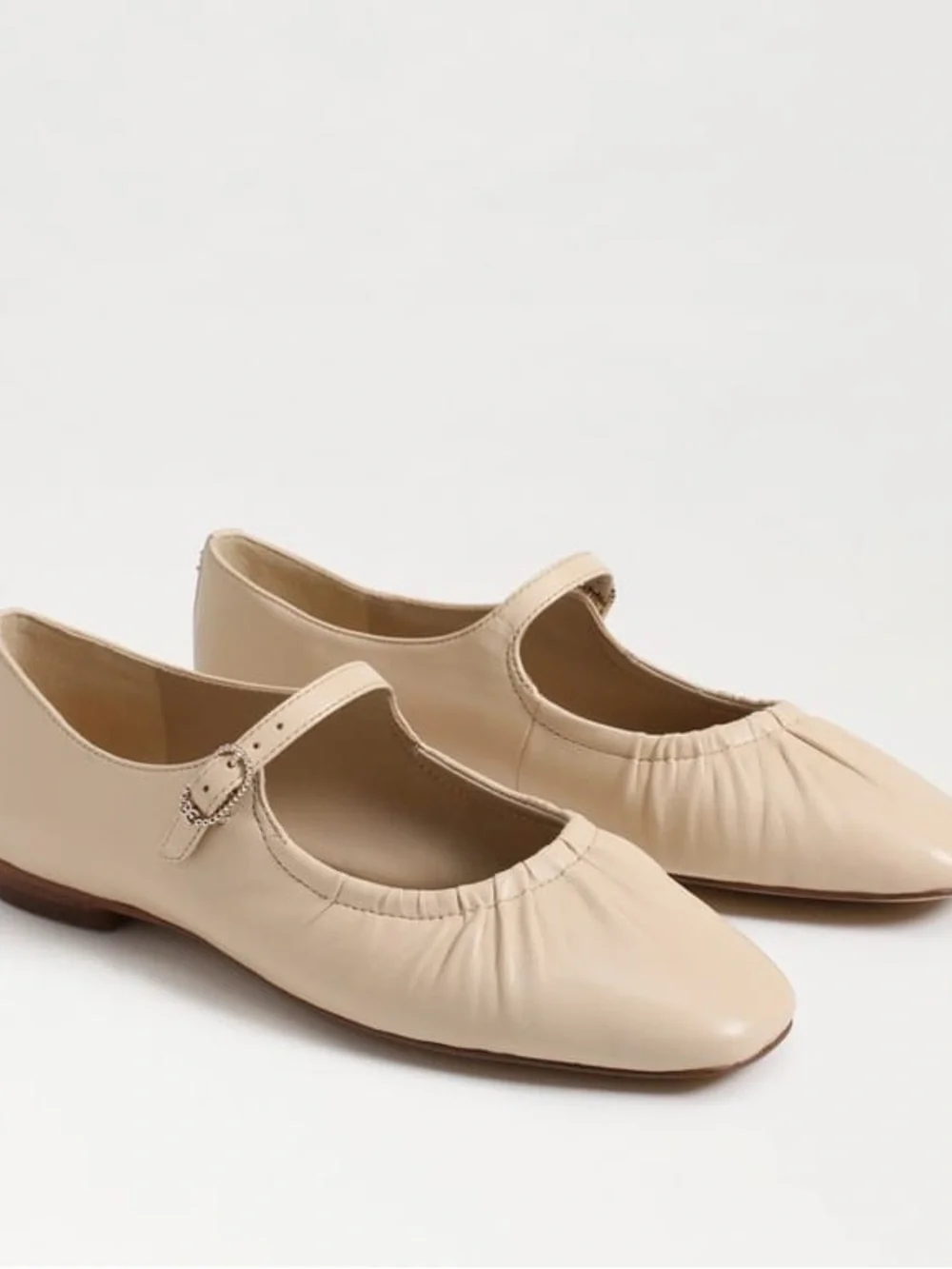 Sam Edelman Micah Mary Jane Cream Neutral Ballet Flats